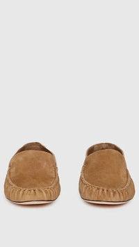 Paige Elodie Suede Flat in Camel
