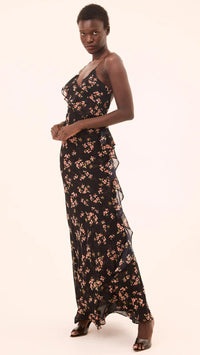 Misa Gillian Maxi Dress in Autumn Cluster Print