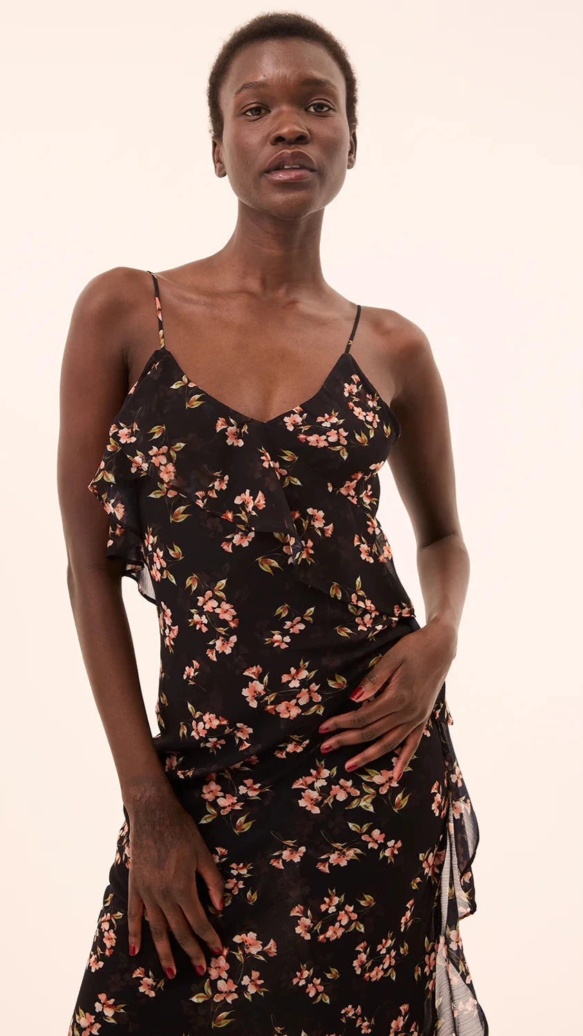 Misa Gillian Maxi Dress in Autumn Cluster Print