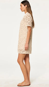 Misa Carmel Crochet Shift Dress in Summer Crochet