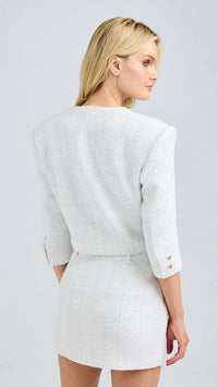 Generation Love Monty Tweed Jacket in White