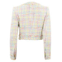 Generation Love Valentina Cropped Tweed Blazer in Rainbow