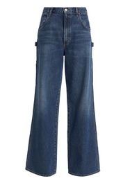 AGOLDE Denim Magda Carpenter High Rise Loose Jean in Darkness