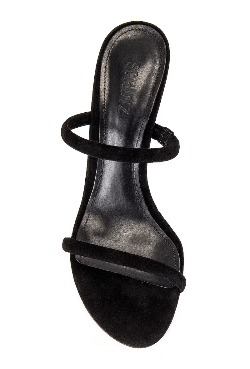 Schutz Taliah Sandal in Black Suede