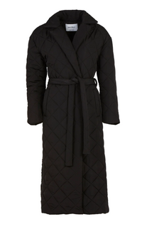 Ena Pelly Mia Longline Quilted Jacket in Black *AVAILABLE FOR PREORDER*