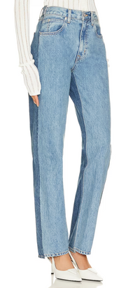 SLVRLAKE Denim High Waisted Reworked Panel London in Great Divide