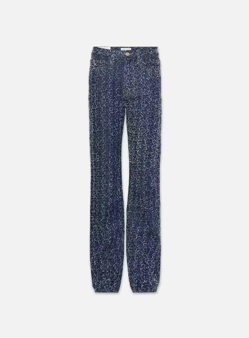 Frame Denim Atelier Le Jane Ultra High Rise Straight in Indigo Boucle