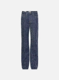 Frame Denim Atelier Le Jane Ultra High Rise Straight in Indigo Boucle