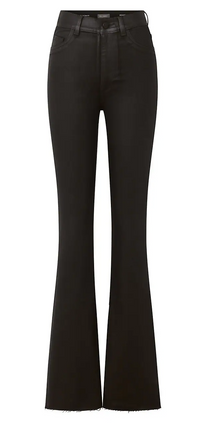 DL1961 Denim Bridget Boot High Rise Instasculpt 33" in Black Coated
