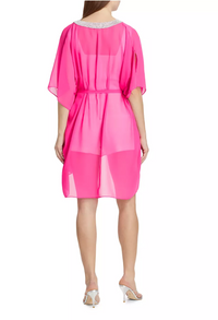 Generation Love Bria Crystal Cover Up in Hot Pink