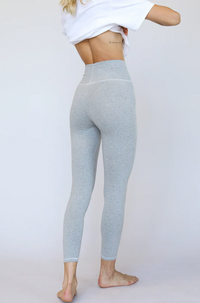 Perfect White Tee Lita High Waisted Cotton Legging in Grey