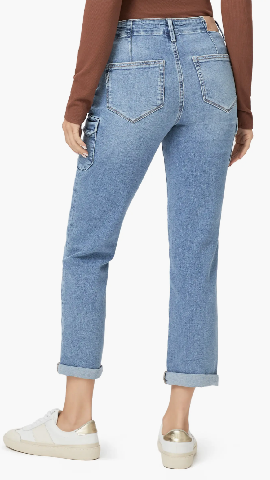 Paige Denim Drew Cargo Pocket Cuffed Ankle in Suli