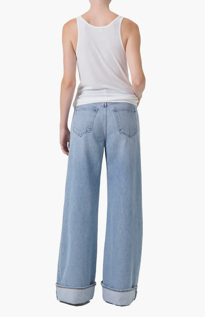 AGOLDE Denim Dame High Rise Wide Leg in Showdown