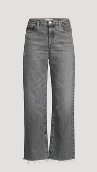 Frame Denim Le Jane Ankle Raw Fray in Zurich