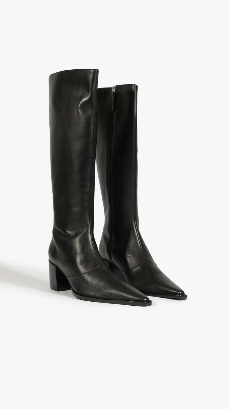Schutz Raffaela Up Mid Boot in Black