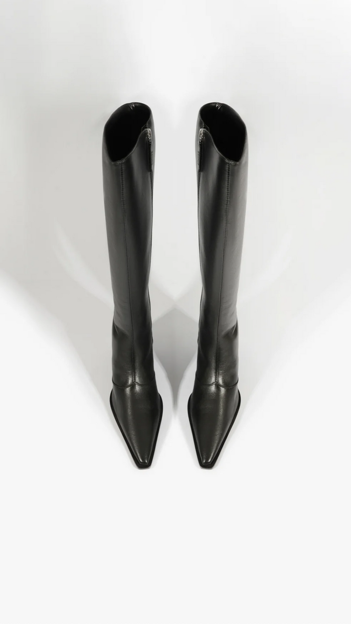 Schutz Raffaela Up Mid Boot in Black