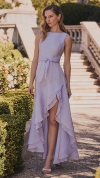 Amanda Uprichard Casella Maxi Dress in Blue/White Stripe