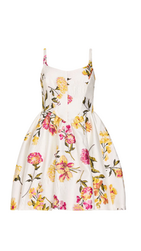 Amanda Uprichard Mabel Mini Dress in White Multi