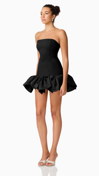 Elliatt Evee Strapless Mini Dress in Black