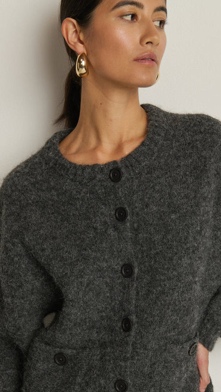 Nation LTD Tessa Cardigan in Heather Charcoal