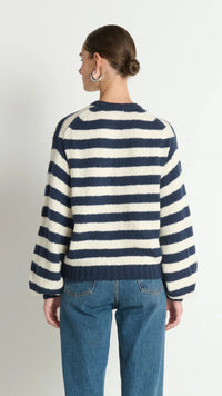 Nation LTD Tessa Cardigan in Marine Stripe