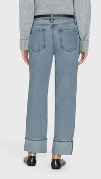 Frame Denim The Slouchy Straight Wide Cuff in Ziggy
