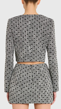 Amanda Uprichard Puzzle Jacket in Black/White