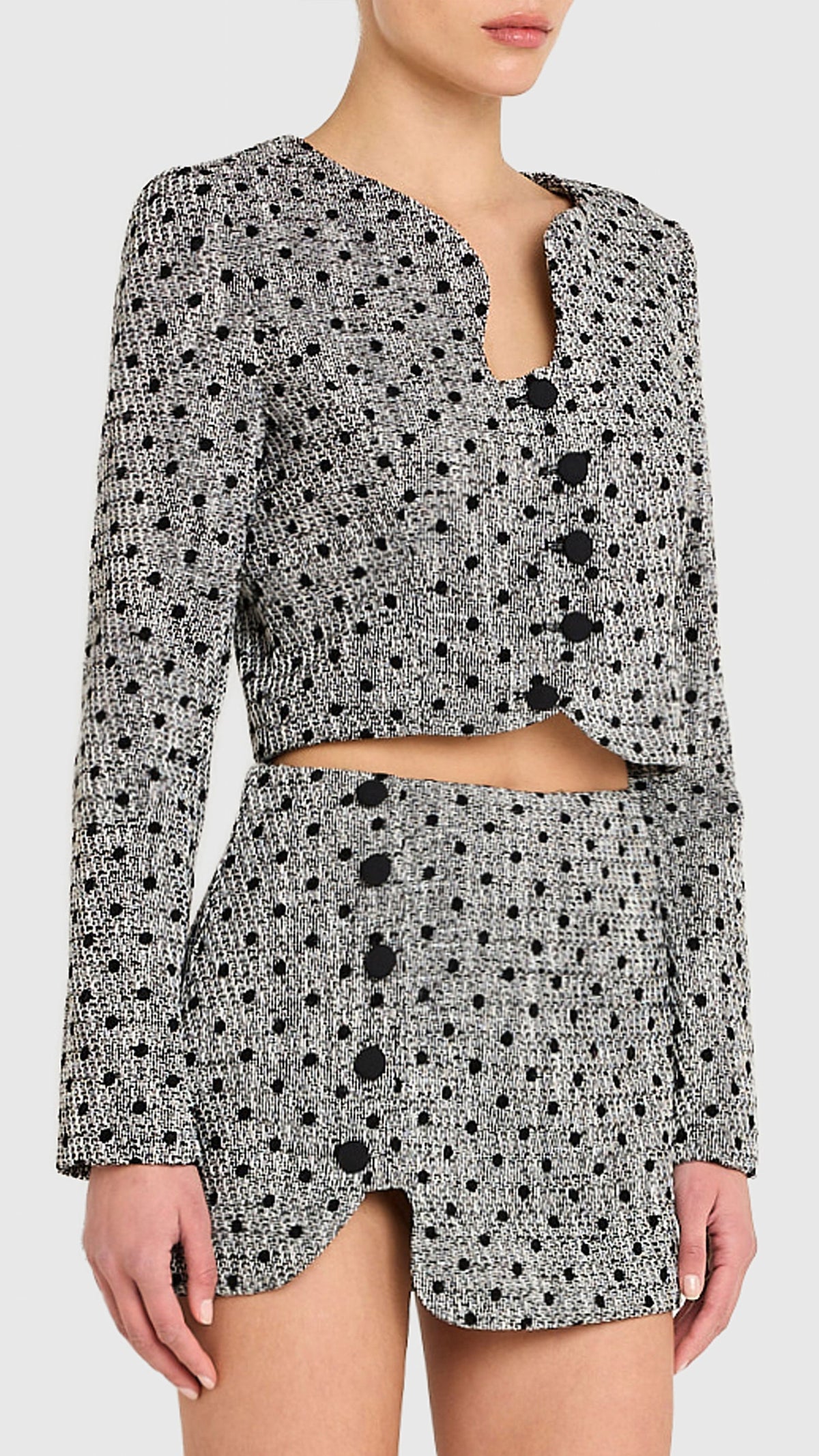 Amanda Uprichard Puzzle Skort in Black/White