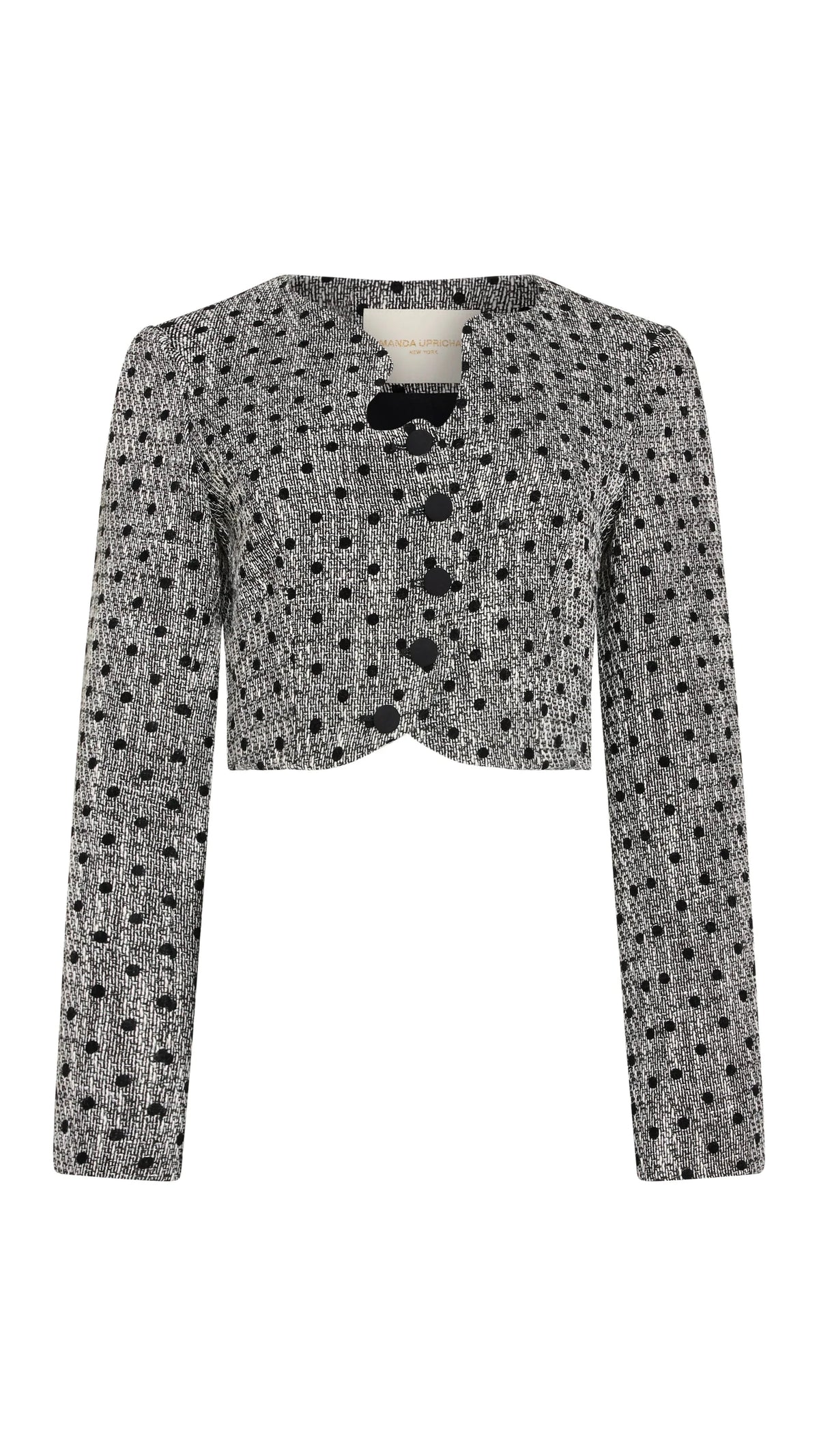 Amanda Uprichard Puzzle Jacket in Black/White