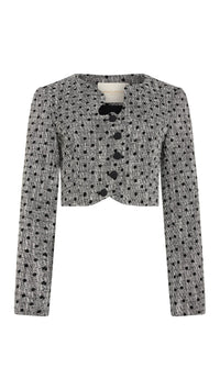 Amanda Uprichard Puzzle Jacket in Black/White