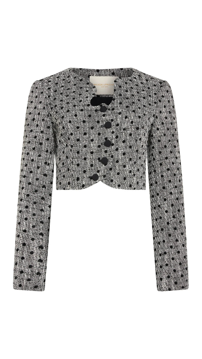 Amanda Uprichard Puzzle Jacket in Black/White