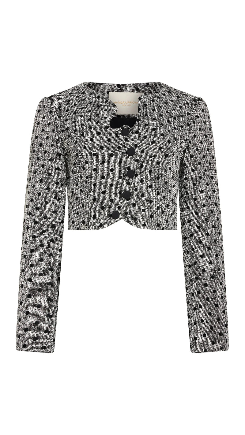 Amanda Uprichard Puzzle Jacket in Black/White