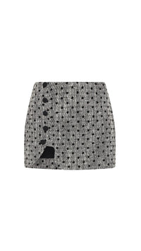 Amanda Uprichard Puzzle Skort in Black/White