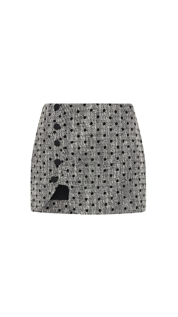 Amanda Uprichard Puzzle Skort in Black/White