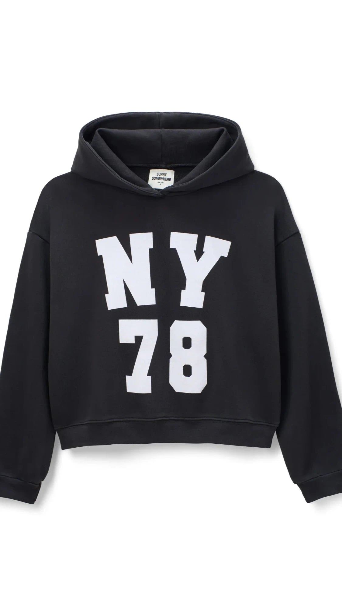 Sunny Somewhere Classic Hoodie NY 78 in Faded Black