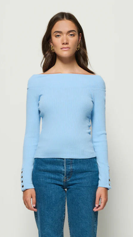 Nation LTD Val Off Shoulder Top in Bell