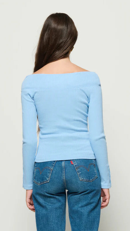 Nation LTD Val Off Shoulder Top in Bell