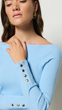 Nation LTD Val Off Shoulder Top in Bell