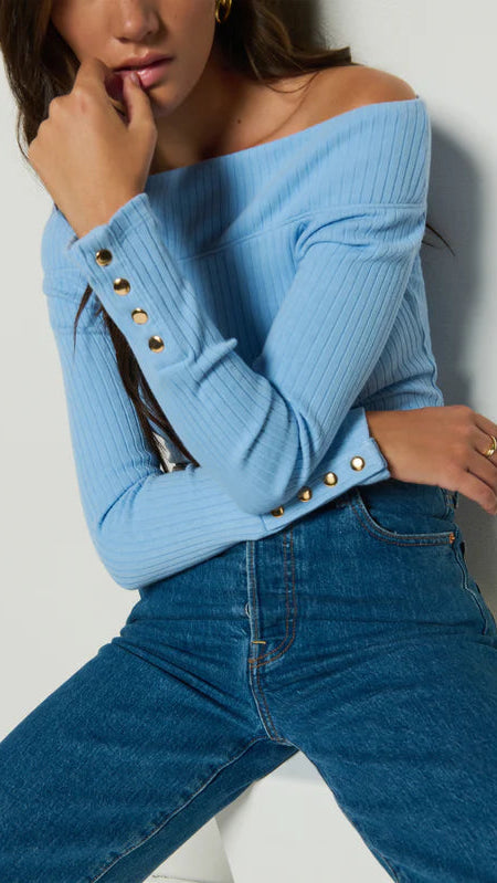 Nation LTD Val Off Shoulder Top in Bell