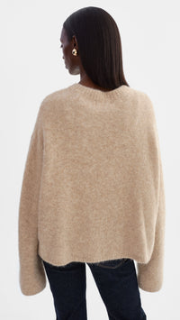 Lamarque Vera Boxy Sweater in Heather Beige