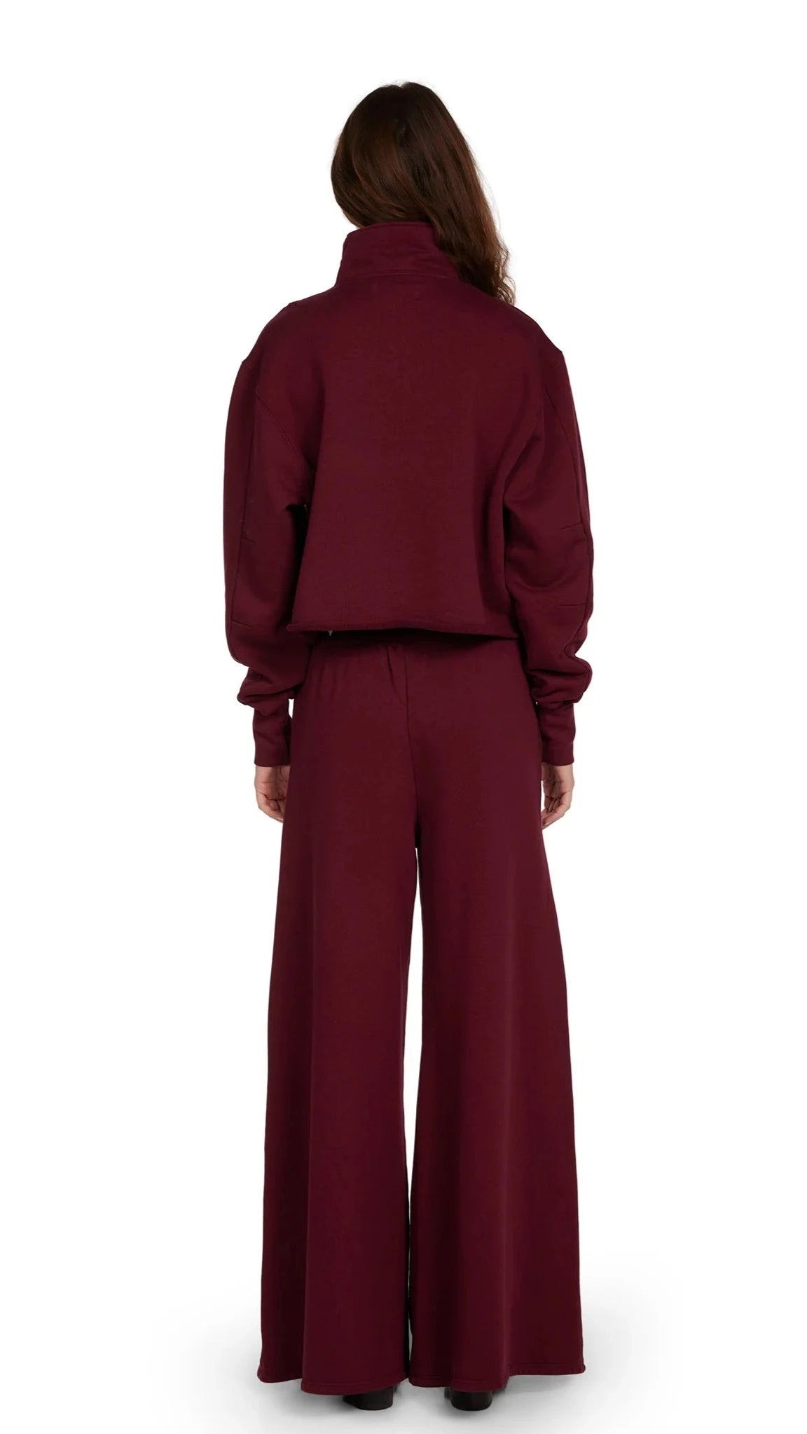 Les Tien Haley Half Zip in Burgundy