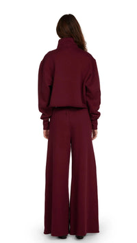 Les Tien Haley Half Zip in Burgundy