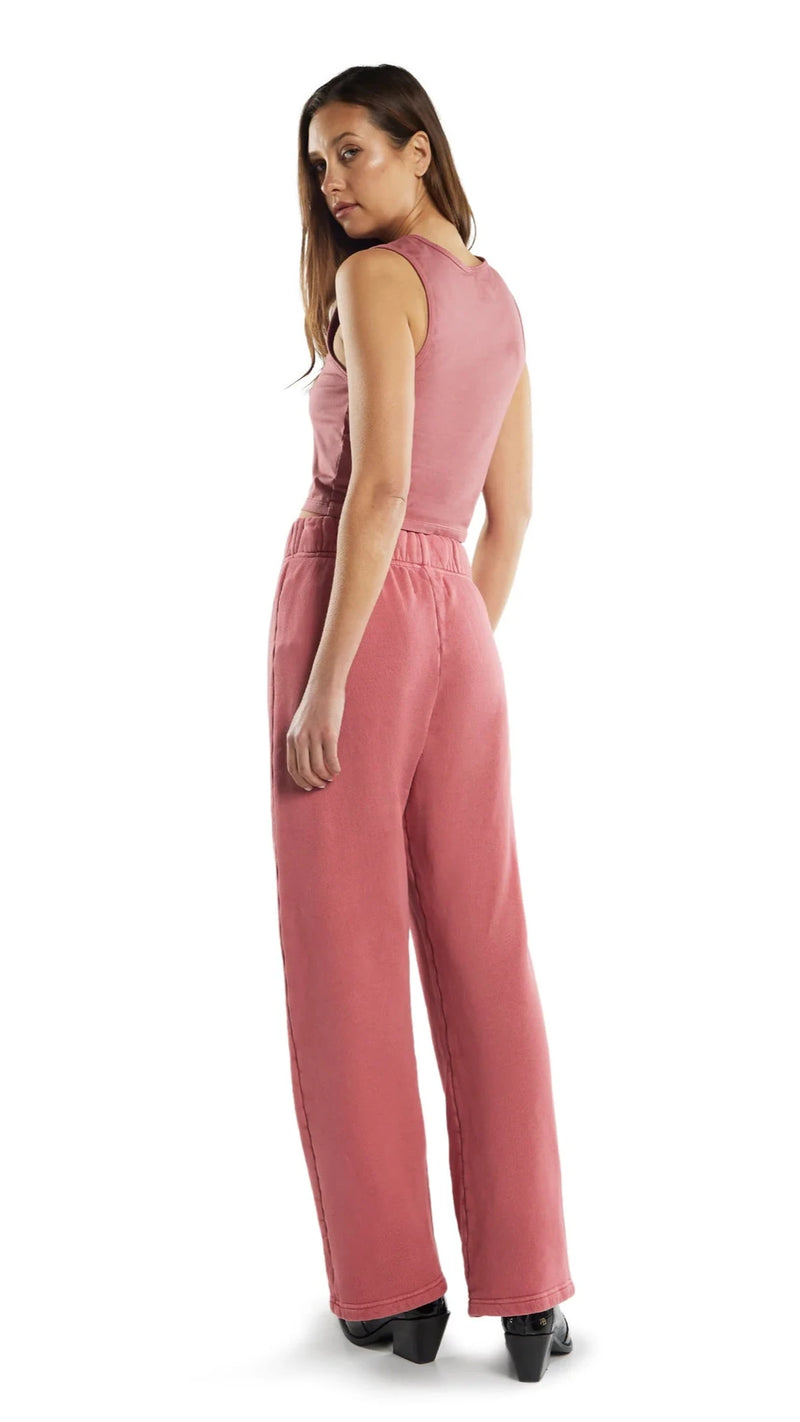 Les Tien Kelsey Square Neck Tank in Flamingo