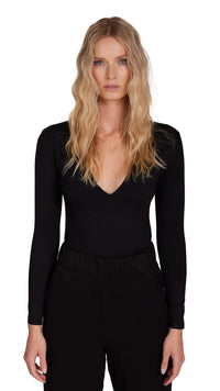 Les Tien Dan Deep Long Sleeve in Black