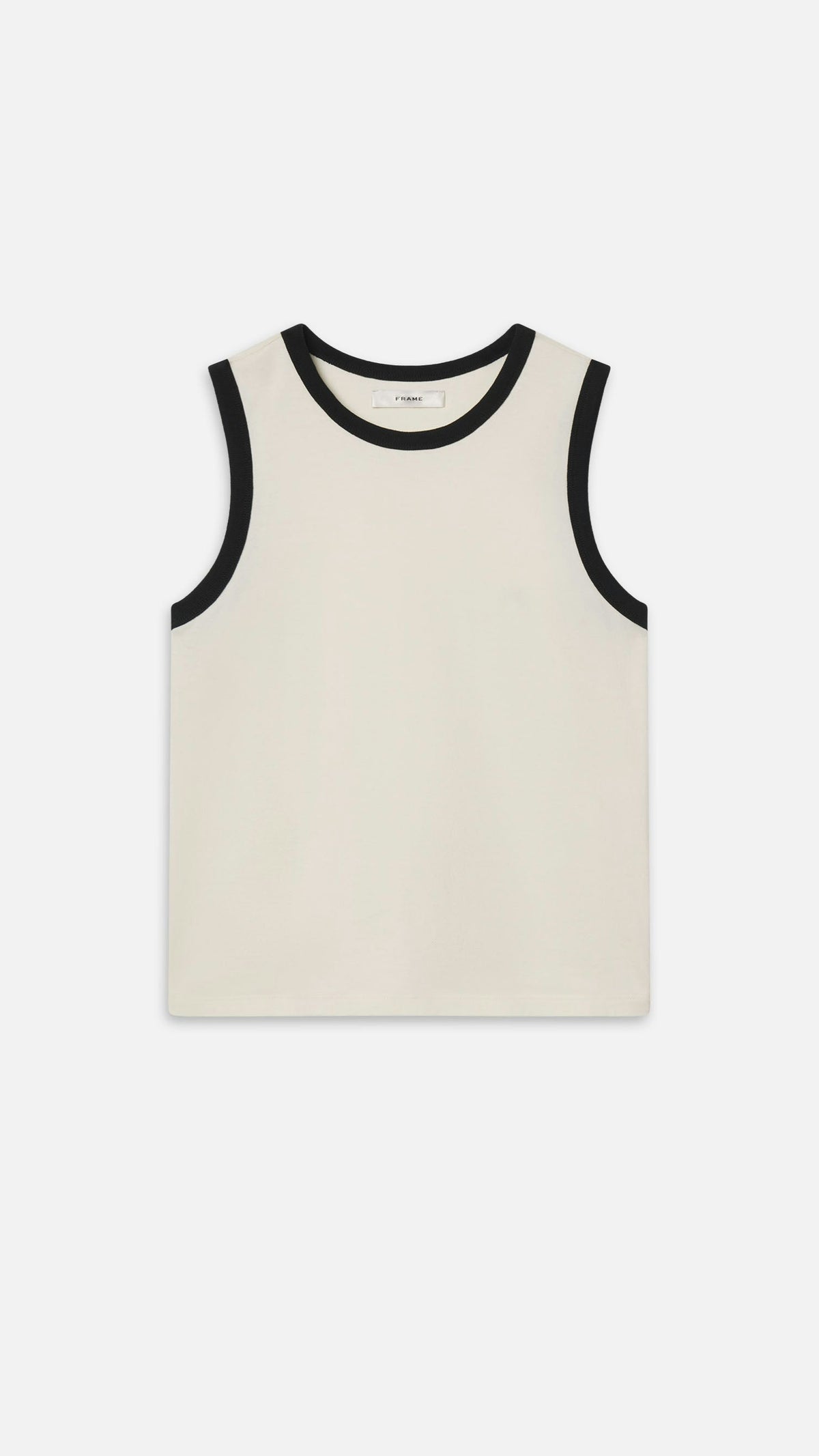 Frame The Ringer Tank in Cream/Black