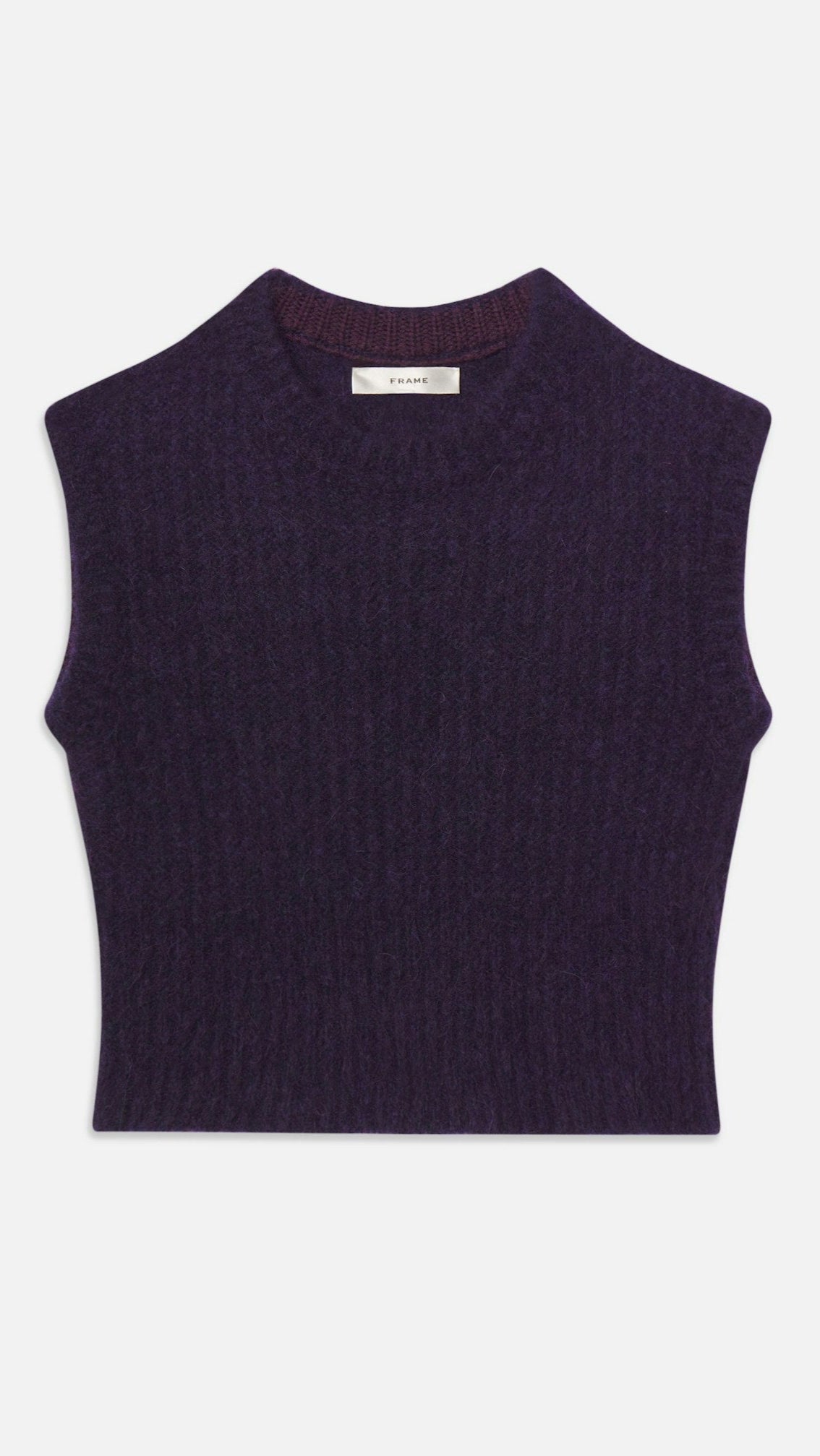Frame The Plush Vest in Royal Purple