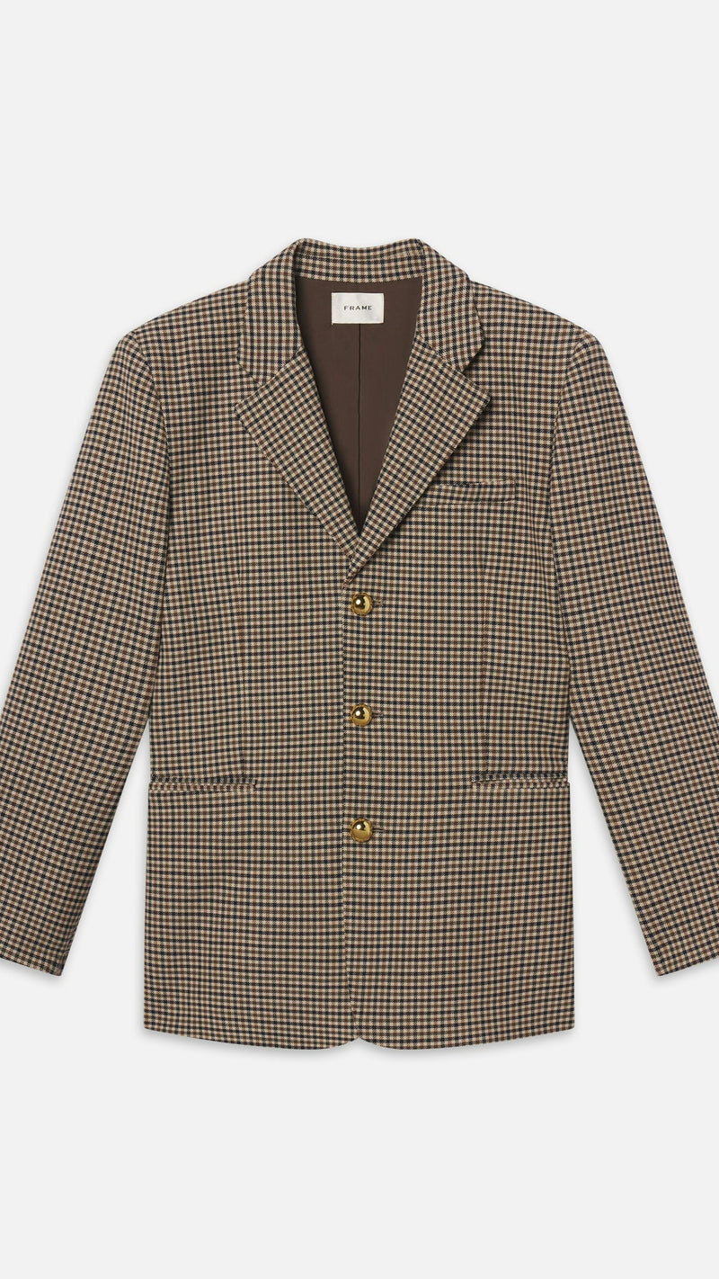 Frame The Houndstooth Blazer in Plaid