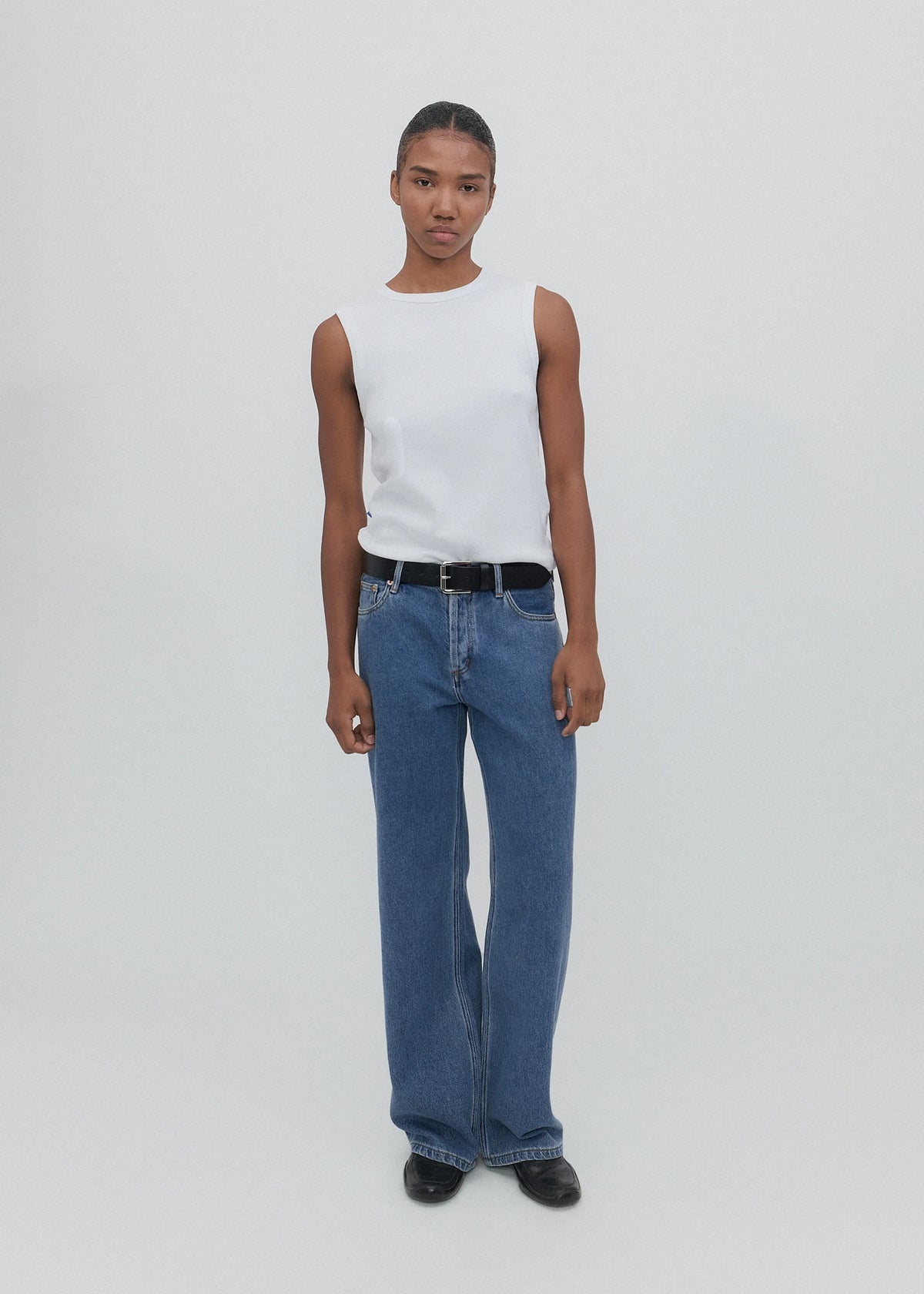 Still Here Walker Wide Leg Jean in Cloud Classic Blue