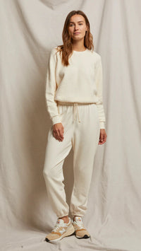 Perfect White Tee Johnny Sweatpants in Bright Ivory