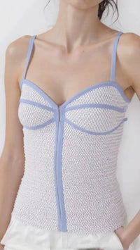 Osis Romi Knit Tank in Chalk